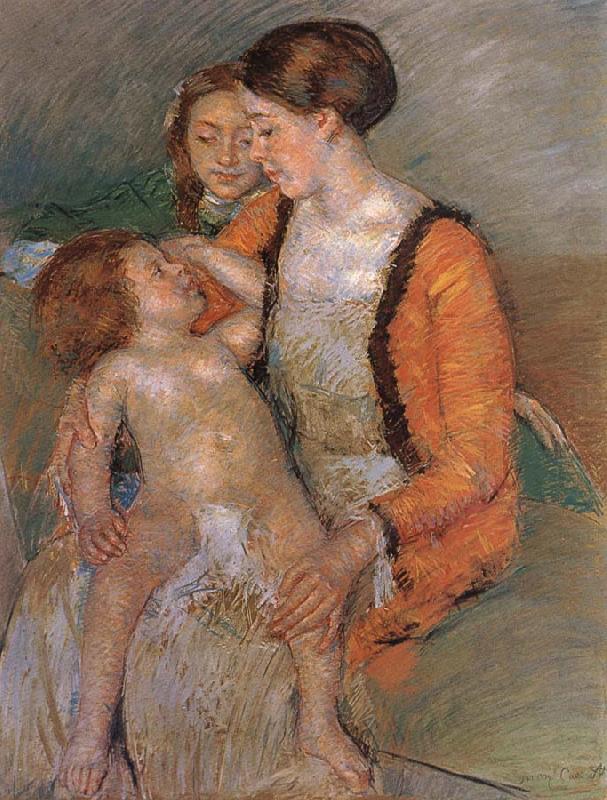 Mary Cassatt Mother and her children china oil painting image